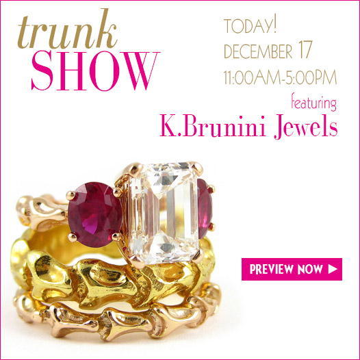 K. Brunini Trunk Show December 17 at Oster Jewelers