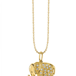 Sydney Evan Yellow Gold Diamond Elephant Necklace | Oster Jewelers