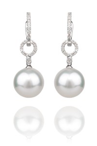 Oster Pearls 10-11mm South Sea Pearl Hoop Earrings | Oster Jewelers