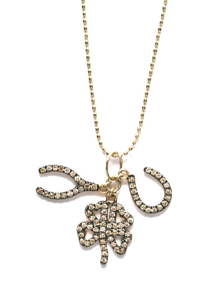 Sydney Evan Diamond Lucky Trio Charm Necklace | Oster Jewelers Blog