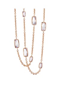 A & Furst 78.50ctw Rose de France Chain Necklace | Oster Jewelers