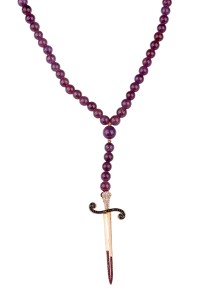 Anatol .31ctw Diamond & Ruby Dagger Spinel Necklace | Oster Jewelers