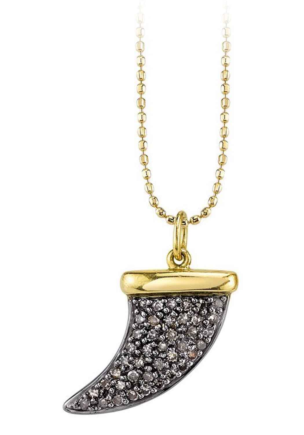 17 Sydney Evan Diamond Horn Pendant Necklace