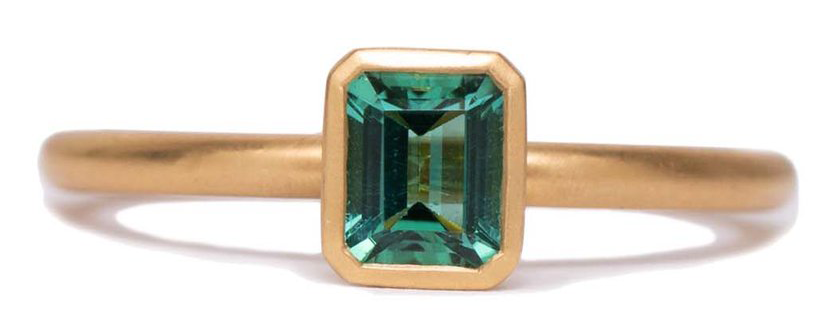 Kimberly Collins Green Tourmaline Ring