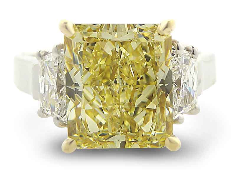 Louis Glick Yellow Diamond Ring
