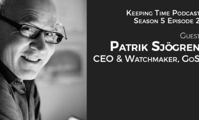 Patrik Sjogren, CEO & Watchmaker of GoS Watches