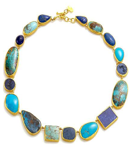 Lika Behar Ocean Lapis and Turquoise Necklace