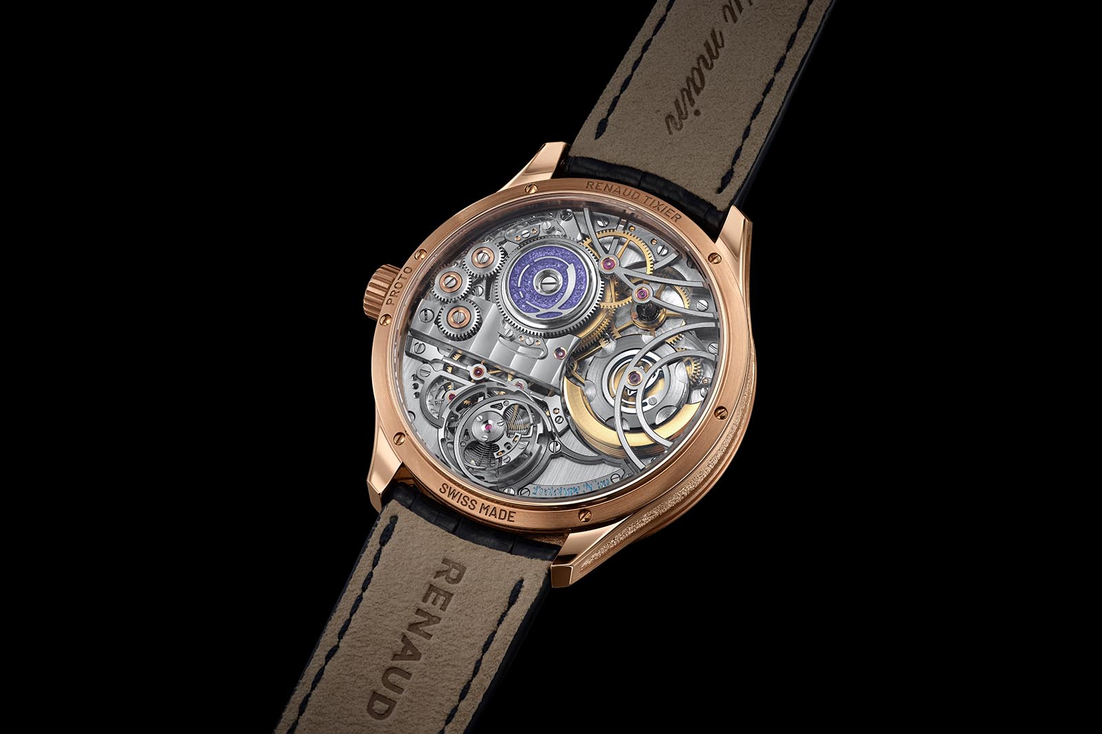 Renaud Tixier Monday RG Silver Openworked - Caseback