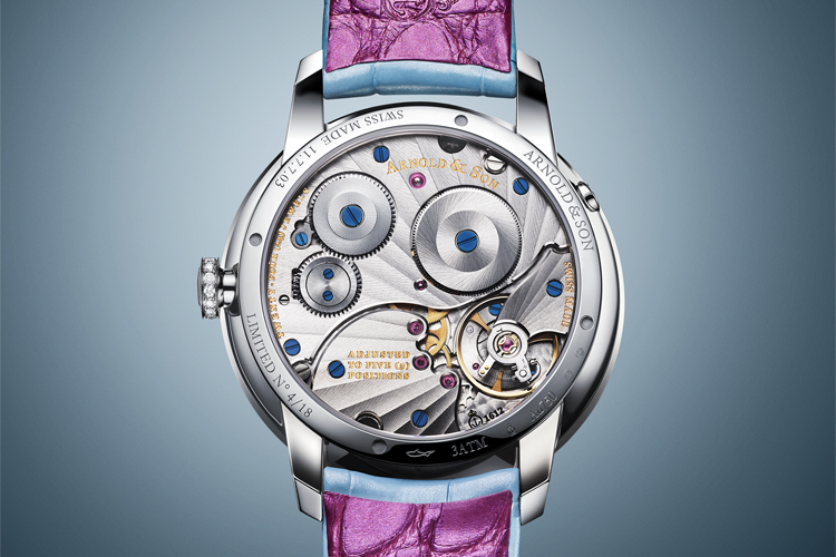 Arnold & Son Perpetual Moon 38 Night Tide - Caseback