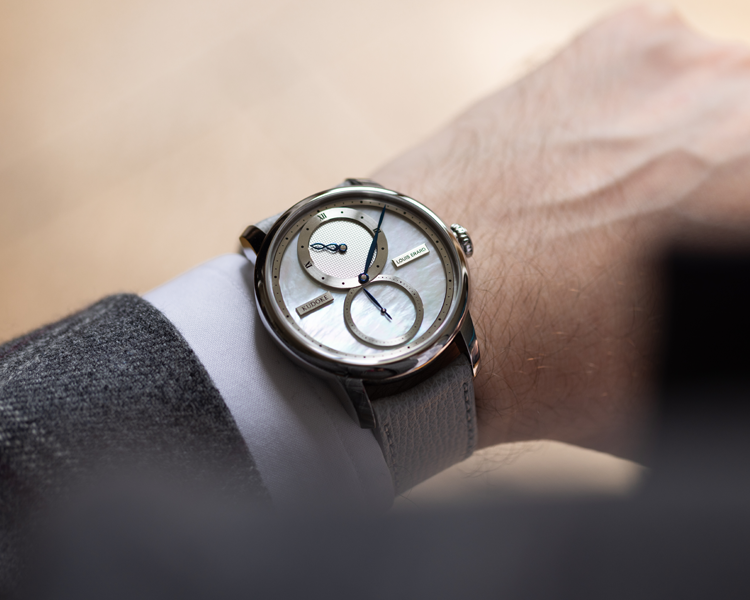 Louis Erard x Kudoke Le Régulateur Mother of Pearl