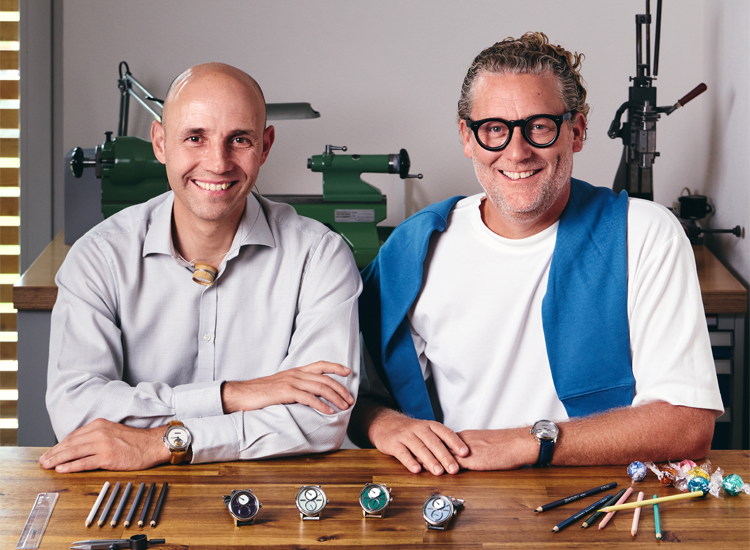 Stefan Kudoke and Manuel Emch Showing Off Collaboration