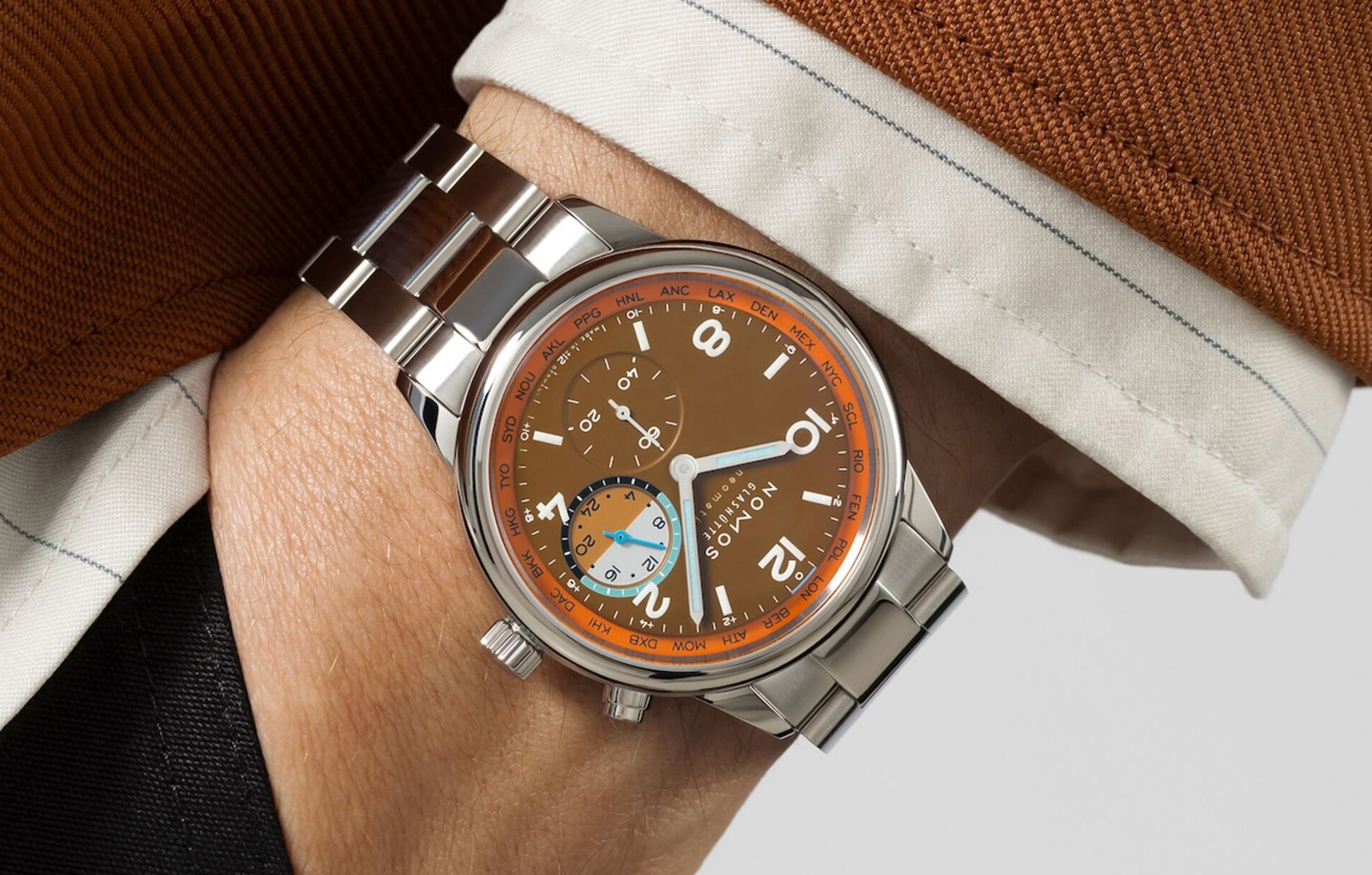 NOMOS Club Sport Neomatik Worldtimer Canyon