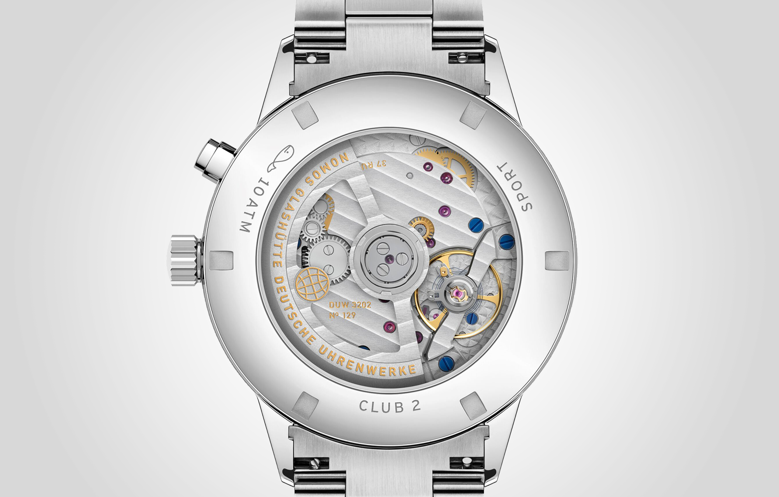 NOMOS Club Sport Neomatik Worldtimer - Caseback