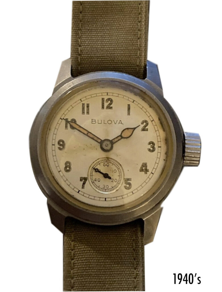 WWII Trench Watch 1944 by Bulova A-11 Standard issue. 32mm-34mm. Lug width 16mm