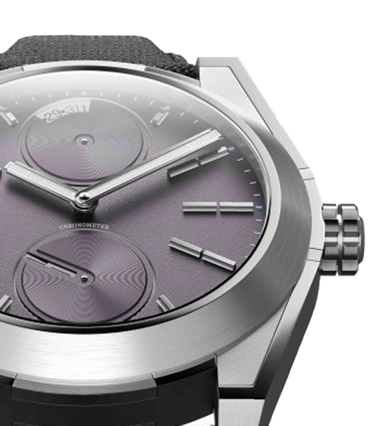 Pragma Solar Stainless Steel Fluorite Purple - Closeup