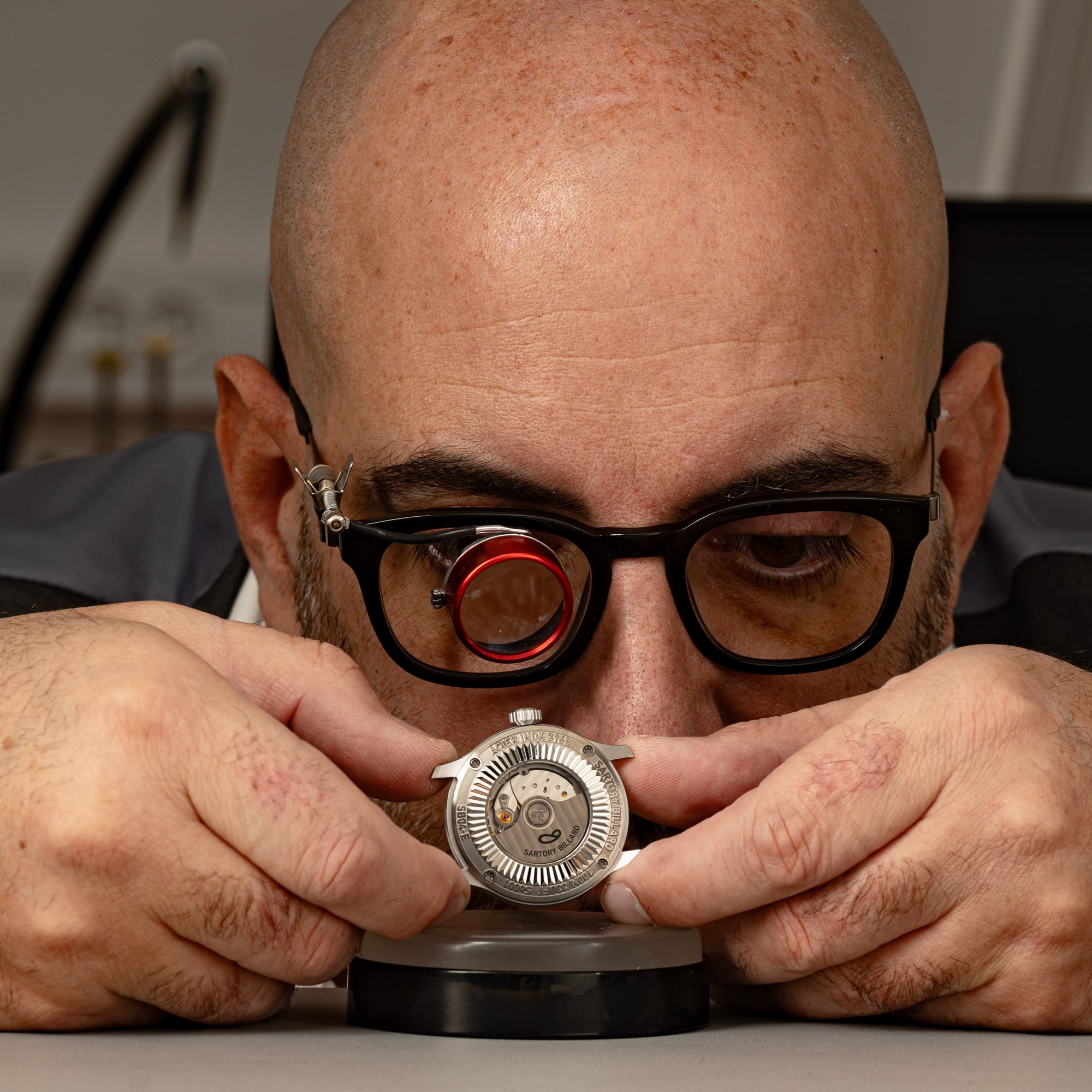 Armand Billard in the Sartory Billard workshop