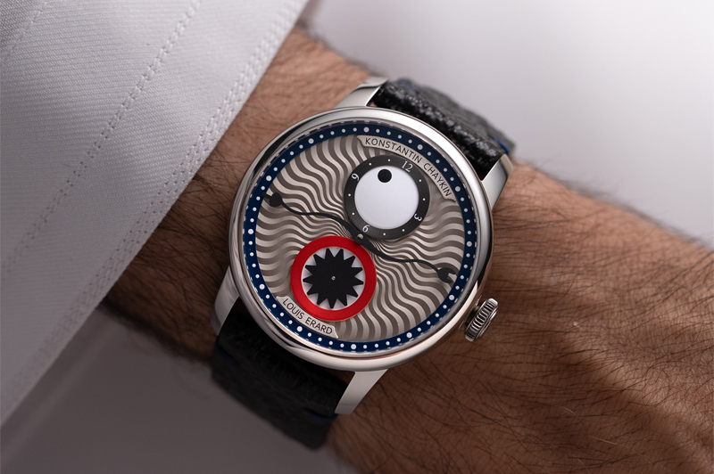 Le Régulateur Louis Erard x Konstantin Chaykin III Blue Time Eater - Wrist Shot