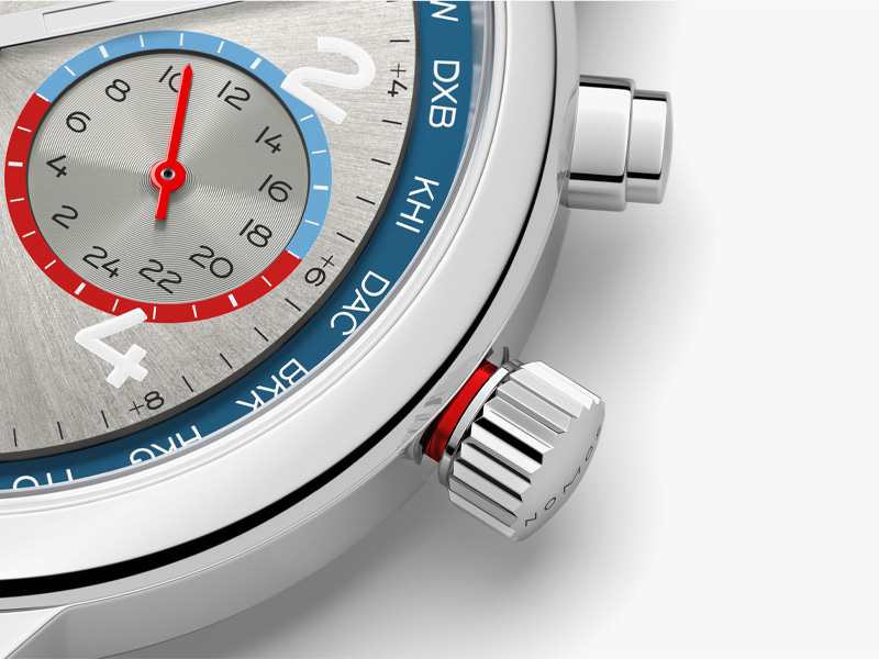 NOMOS Club Sport Neomatik Worldtimer Silver