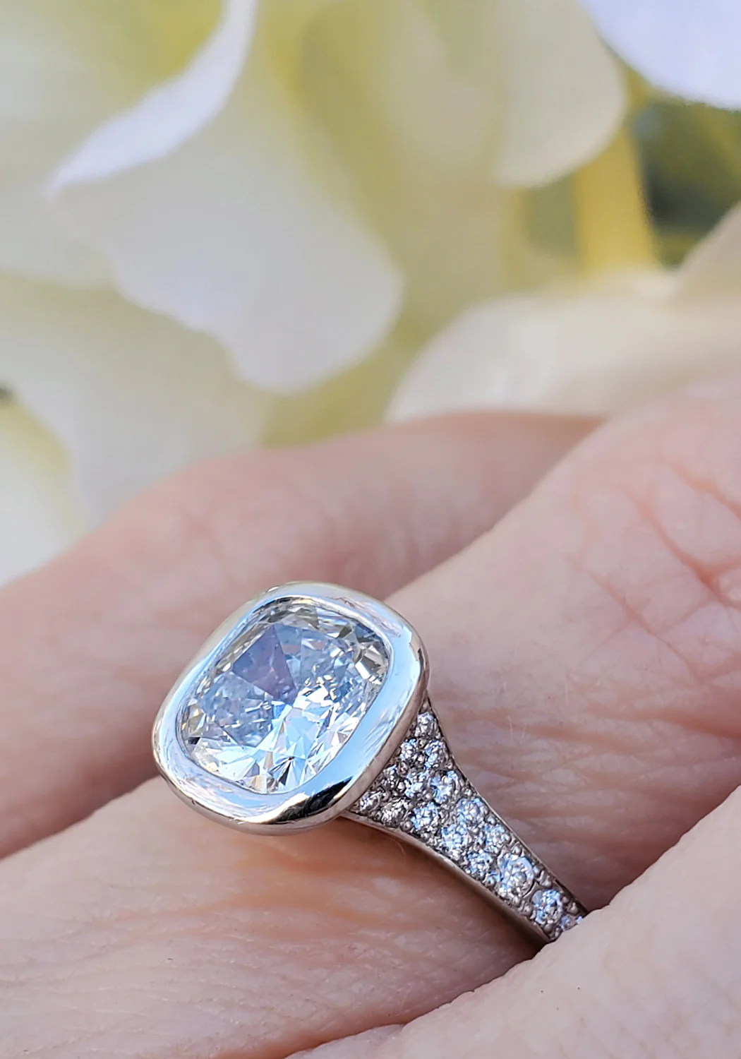 Rahaminov Sqaure Diamond Ring