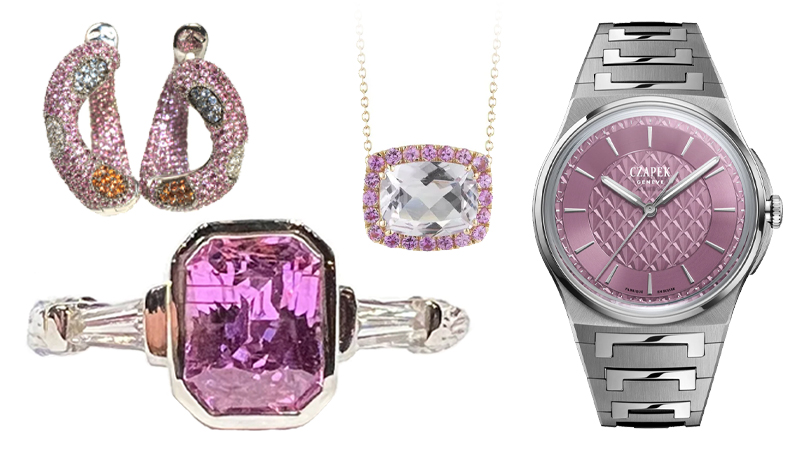 Pink jewelry and Watches at Oster Jewelers