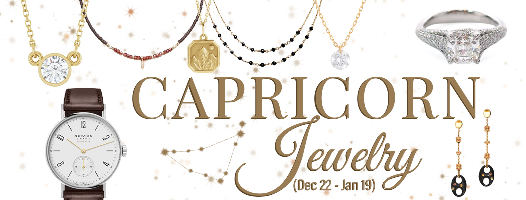 Zodiac Jewelry Banner - Capricorn - Website Banner