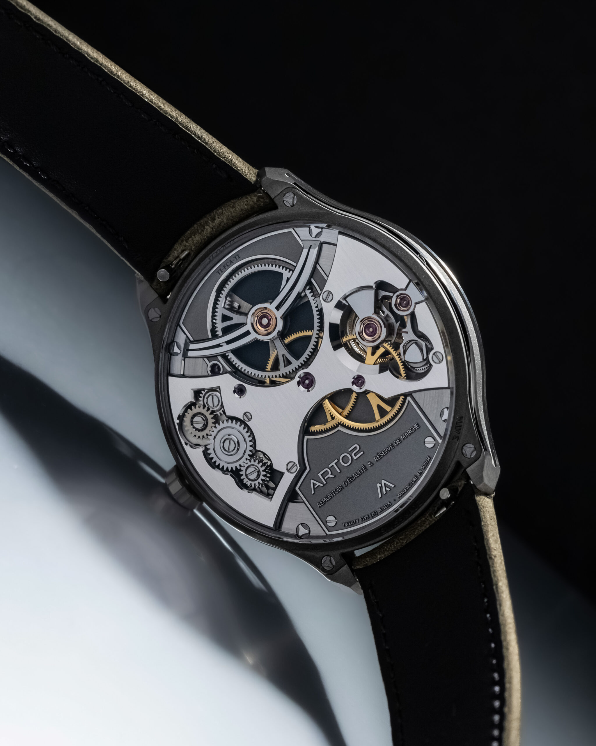 Caseback of the Artime ART02-Ti