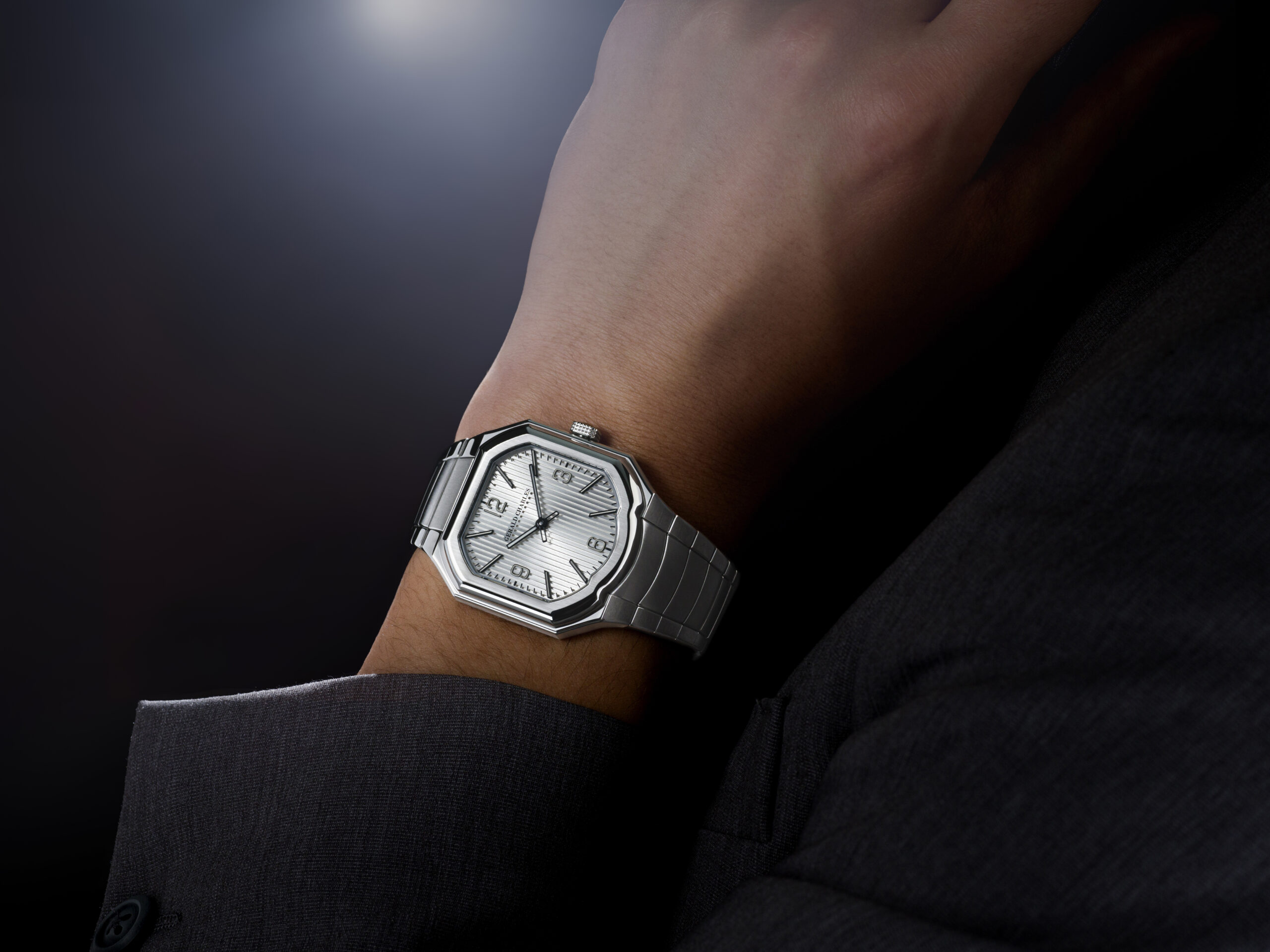 Gerald Charles Masterlink Silver on the wrist