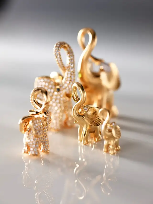 Ole Lynggaard Elephant Pendants