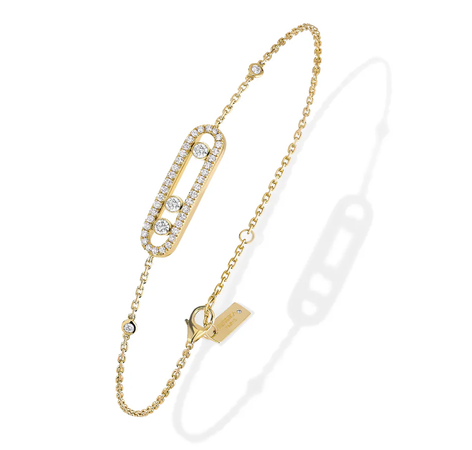 Messika Baby Move 18KYG Pavé Diamond Bracelet