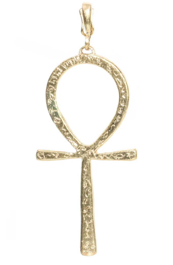 Dominique Cohen 18K Yellow Gold Ankh Enhancer Pendant
