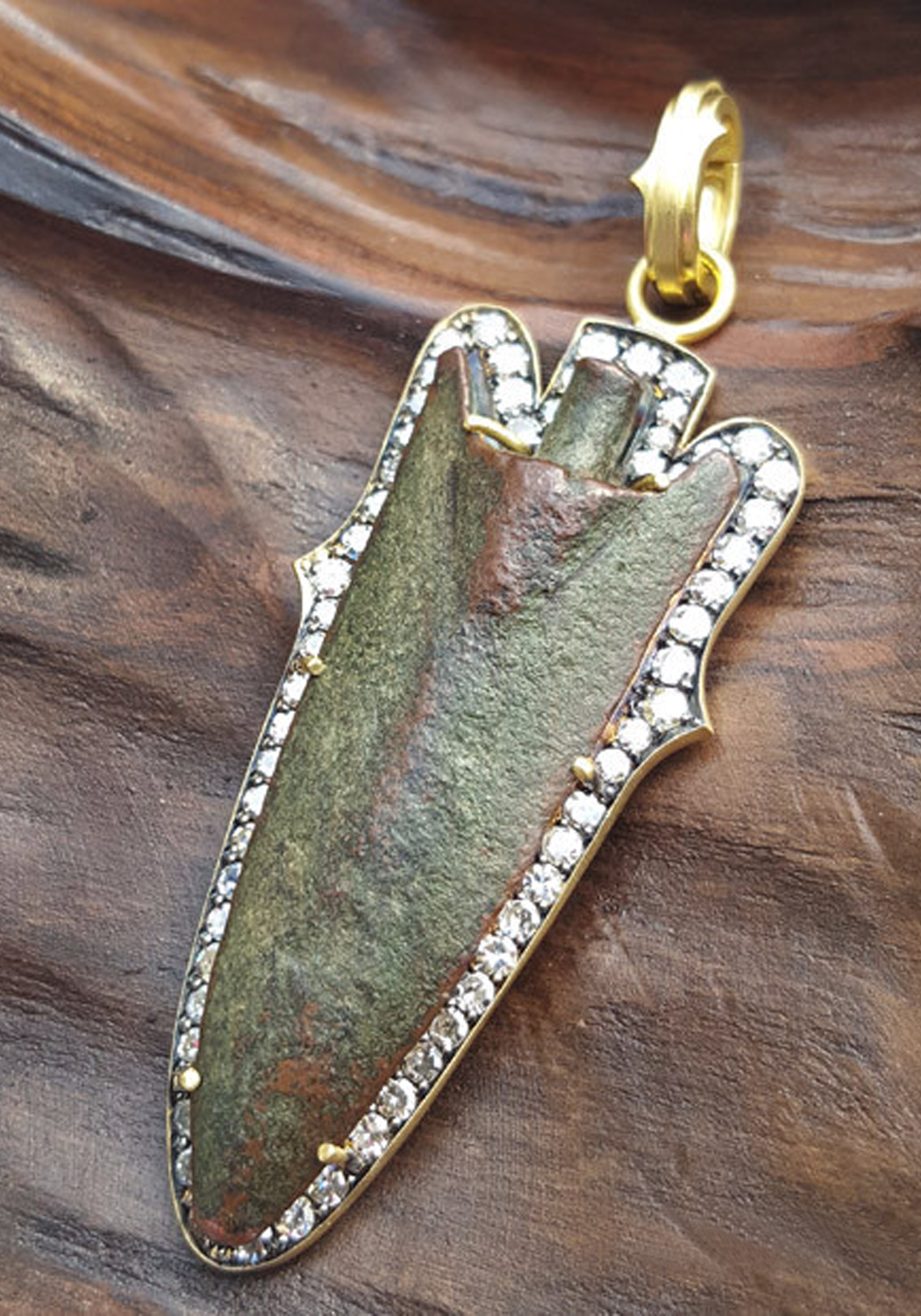 Sylva & Cie Greek Diamond Arrowhead Pendant Enhancer