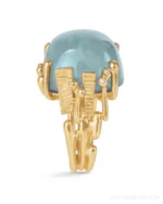 A ring that speaks in shades of sea and sun. 🌊☀️ The Ole Lynggaard BoHo Large Aquamarine Ring is more than a statement—it's a feeling. Handcrafted in 18K yellow gold, this bold design captures the carefree rhythm of Bohemian elegance, centered around a dreamy aquamarine that reflects serenity and strength in equal measure. Whether worn solo or layered in a sea of golden textures, this piece radiates effortless luxury.⁠
⁠
Shop online or visit us in Cherry Creek North, Denver, CO.⁠
⁠